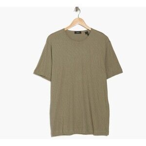 Theory Mens Precise Tee Shirt in Wasabi (Tan) Medium